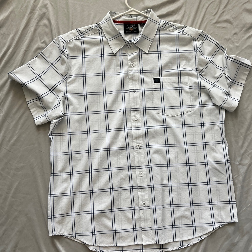 Plaid Harley Davidson button down shirt
